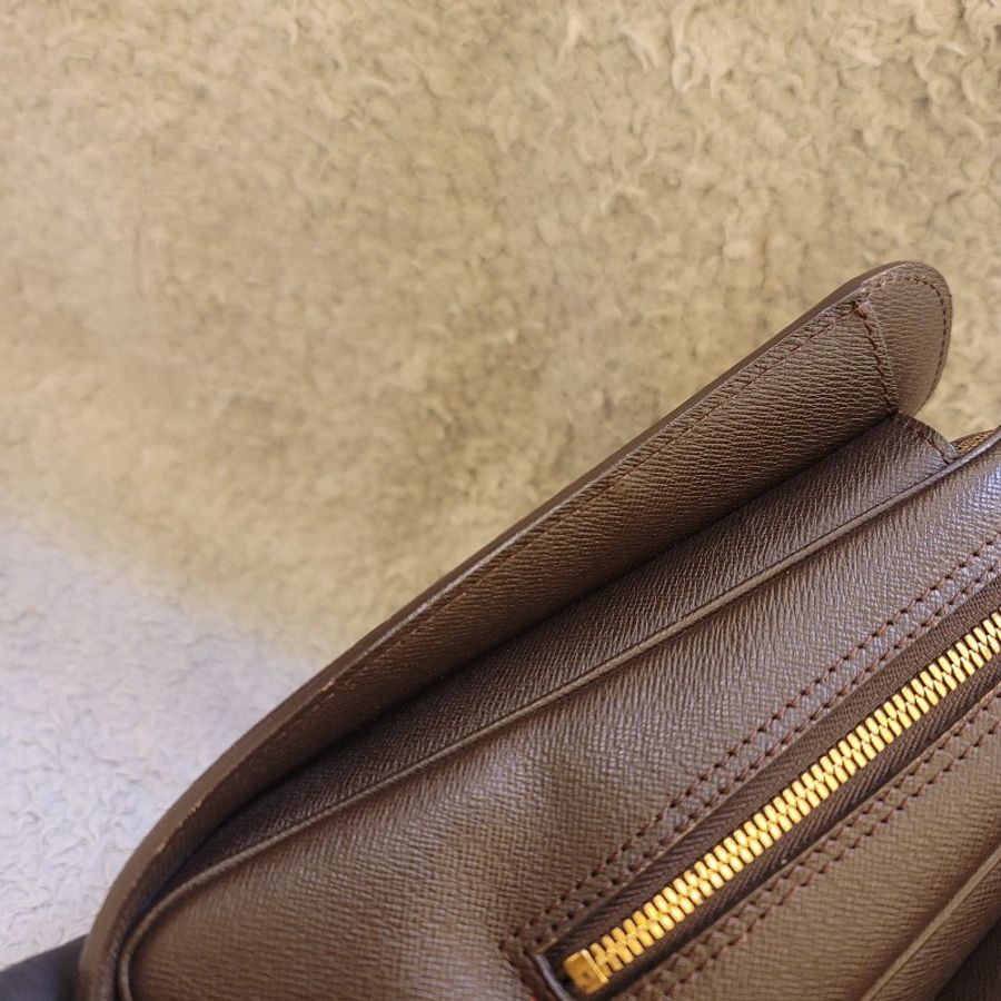 🎊斷捨離出清🎊LOUIS VUITTON LV N51155 棋盤格  Triana 手提包 豆腐包-21