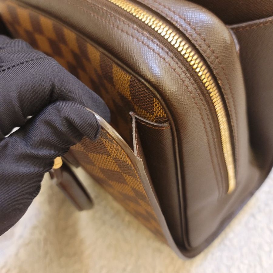 🎊斷捨離出清🎊LOUIS VUITTON LV N51155 棋盤格  Triana 手提包 豆腐包-31