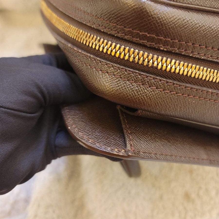 🎊斷捨離出清🎊LOUIS VUITTON LV N51155 棋盤格  Triana 手提包 豆腐包-32