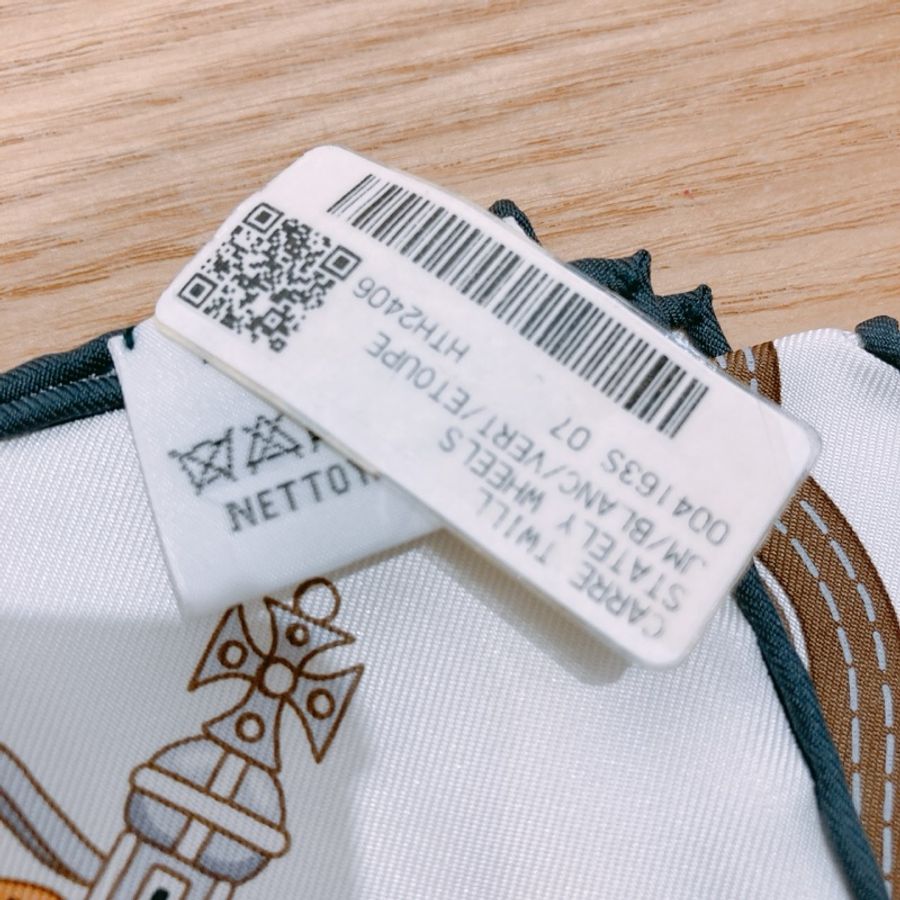 HERMES 愛馬仕方形馬車圖案絲巾90 X 90 CM STATELY WHEELS SCARF IN SILK-4