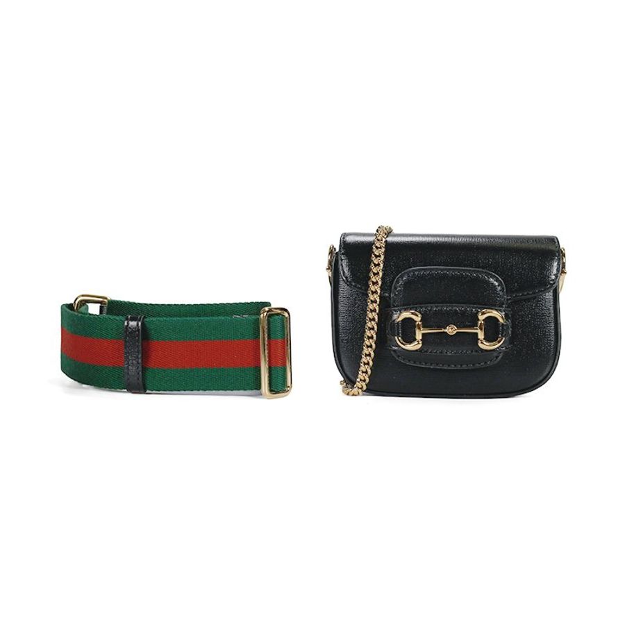 Gucci Horsebit 1955 黑色皮革迷你錢包 /小廢包【促銷品】-16