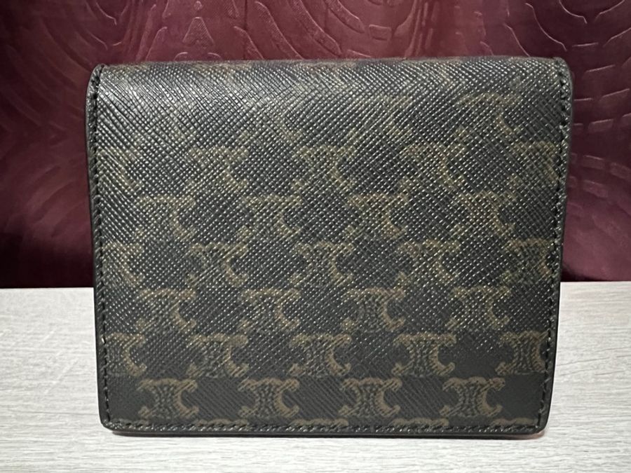 CELINE TRIOMPHE帆布及羊皮名片套 / 卡包-1