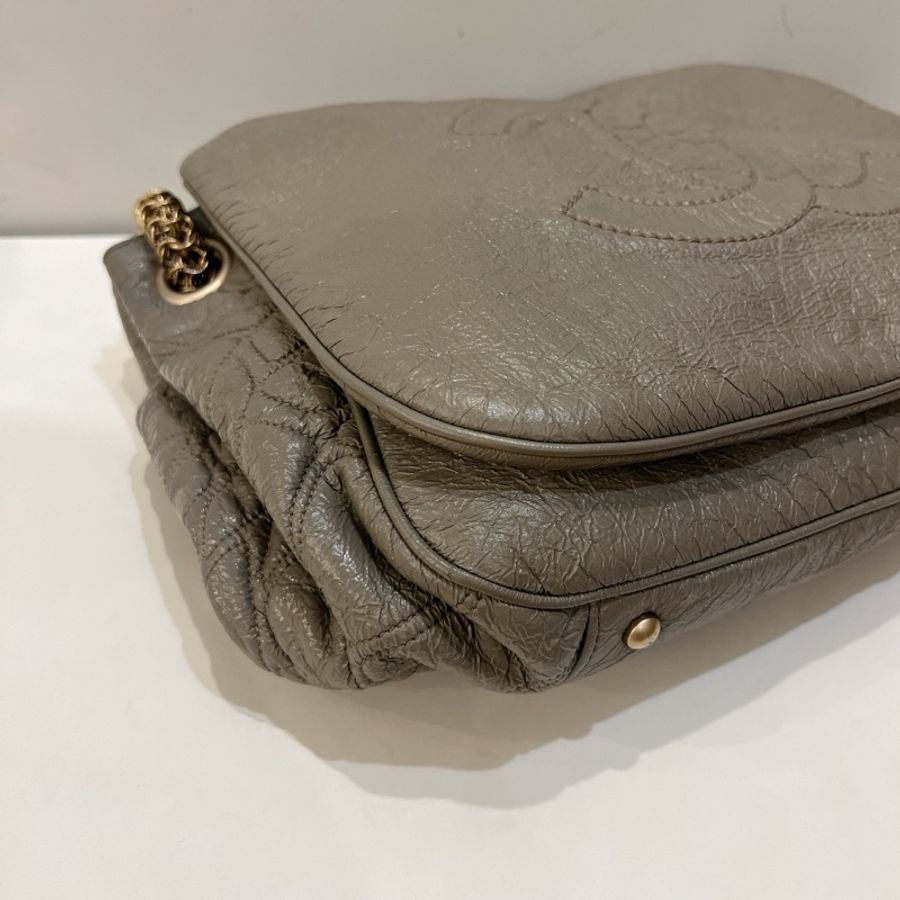 Chanel 香奈兒 vintage 粗金編織鏈條包 機場包-13