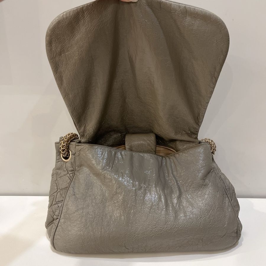 Chanel 香奈兒 vintage 粗金編織鏈條包 機場包-16