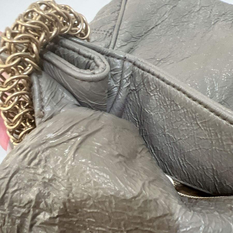 Chanel 香奈兒 vintage 粗金編織鏈條包 機場包-30