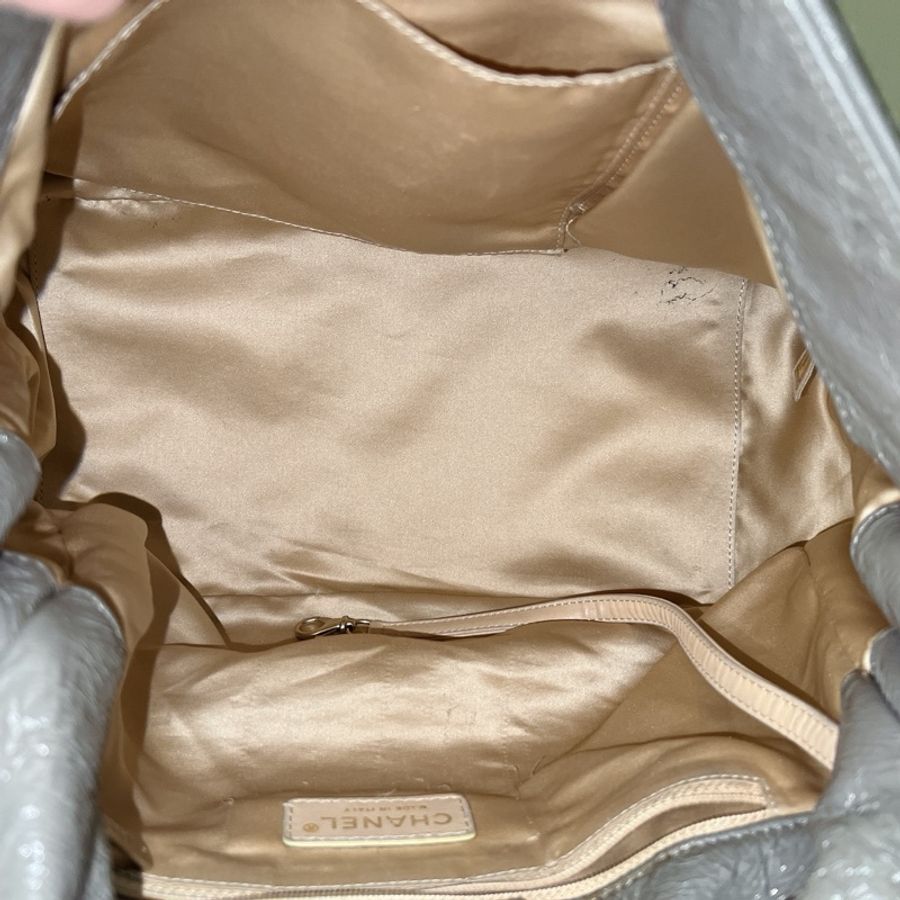Chanel 香奈兒 vintage 粗金編織鏈條包 機場包-48
