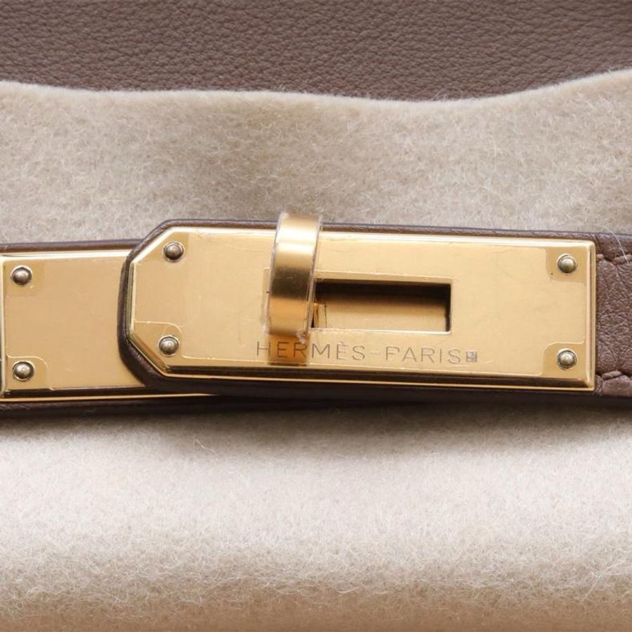 HERMES(愛馬仕) Birkin 35 3G栗子色 Swift皮 框M 金扣-5