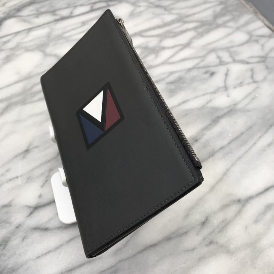 LV 路易威登 Louis Vuitton EZIP V Line Asphalt Leather Long Wallet / Purse (with Coin Pocket) 皮夾 / 手拿包 / 錢包-2