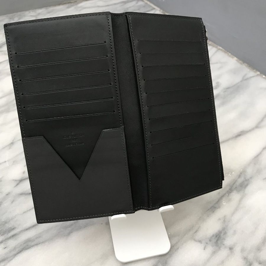 LV 路易威登 Louis Vuitton EZIP V Line Asphalt Leather Long Wallet / Purse (with Coin Pocket) 皮夾 / 手拿包 / 錢包-11