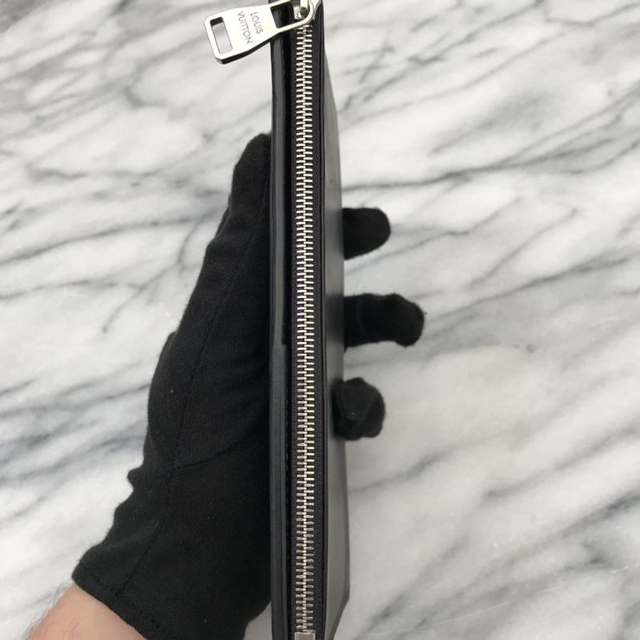 LV 路易威登 Louis Vuitton EZIP V Line Asphalt Leather Long Wallet / Purse (with Coin Pocket) 皮夾 / 手拿包 / 錢包-19