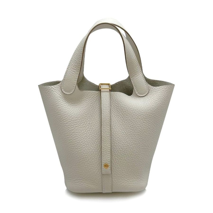 HERMES Pincton 18 - 奶灰白金-0