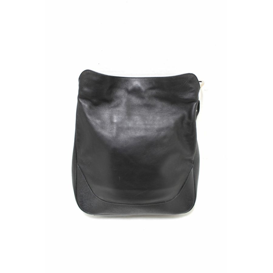 Gucci Black Leather Large Bamboo Handle Shoulder Bag-3