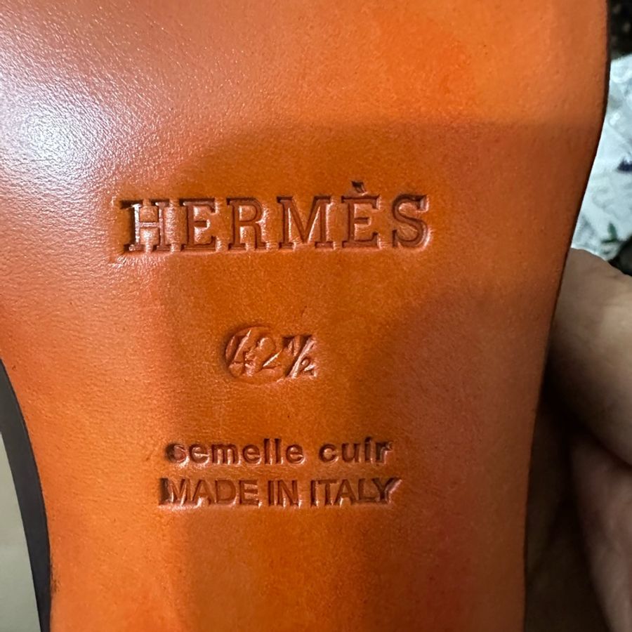 Hermes愛瑪仕男皮鞋42又1/2-22