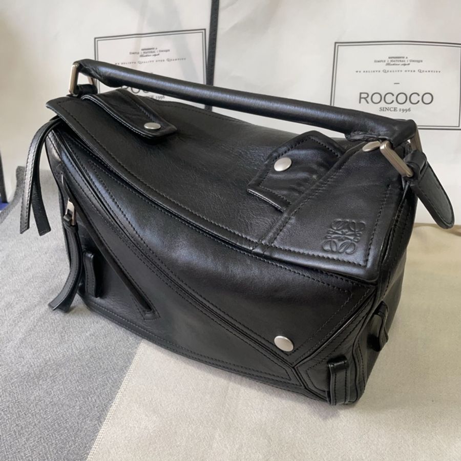 💯真品❗️【LOEWE】Puzzle Biker Bag in medium size。中號napa真皮騎士puzzle 手袋（特別款）-2