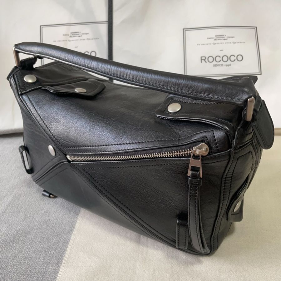 💯真品❗️【LOEWE】Puzzle Biker Bag in medium size。中號napa真皮騎士puzzle 手袋（特別款）-3