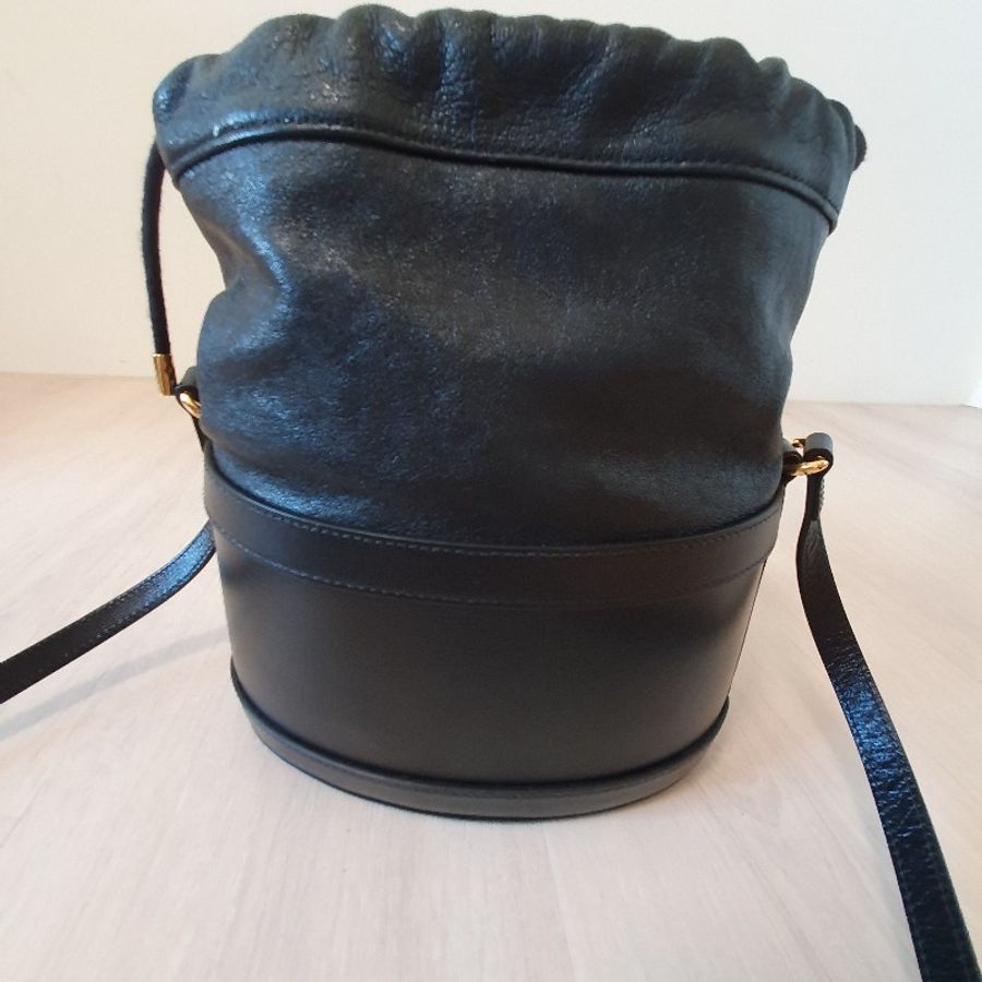 Gucci 1955 bucket bag 馬銜扣水桶包 黑色牛皮 楊冪同款-4