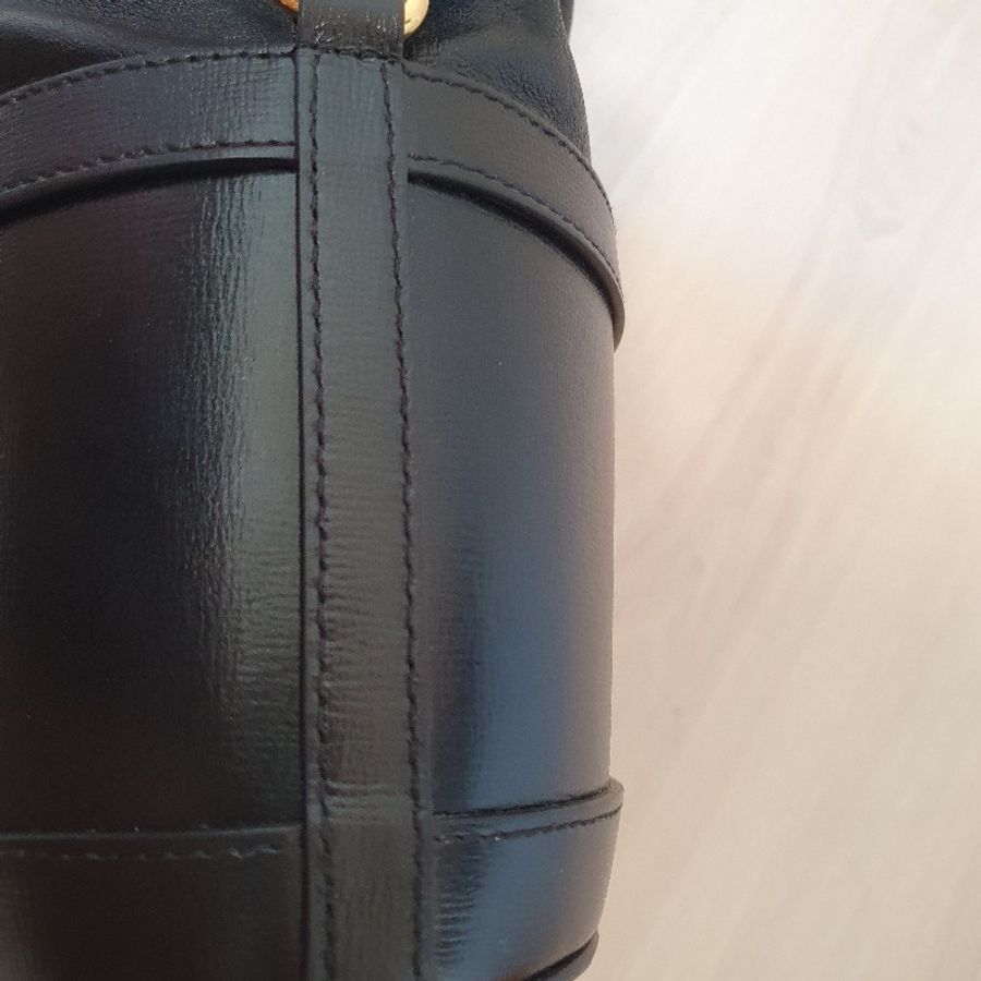 Gucci 1955 bucket bag 馬銜扣水桶包 黑色牛皮 楊冪同款-11