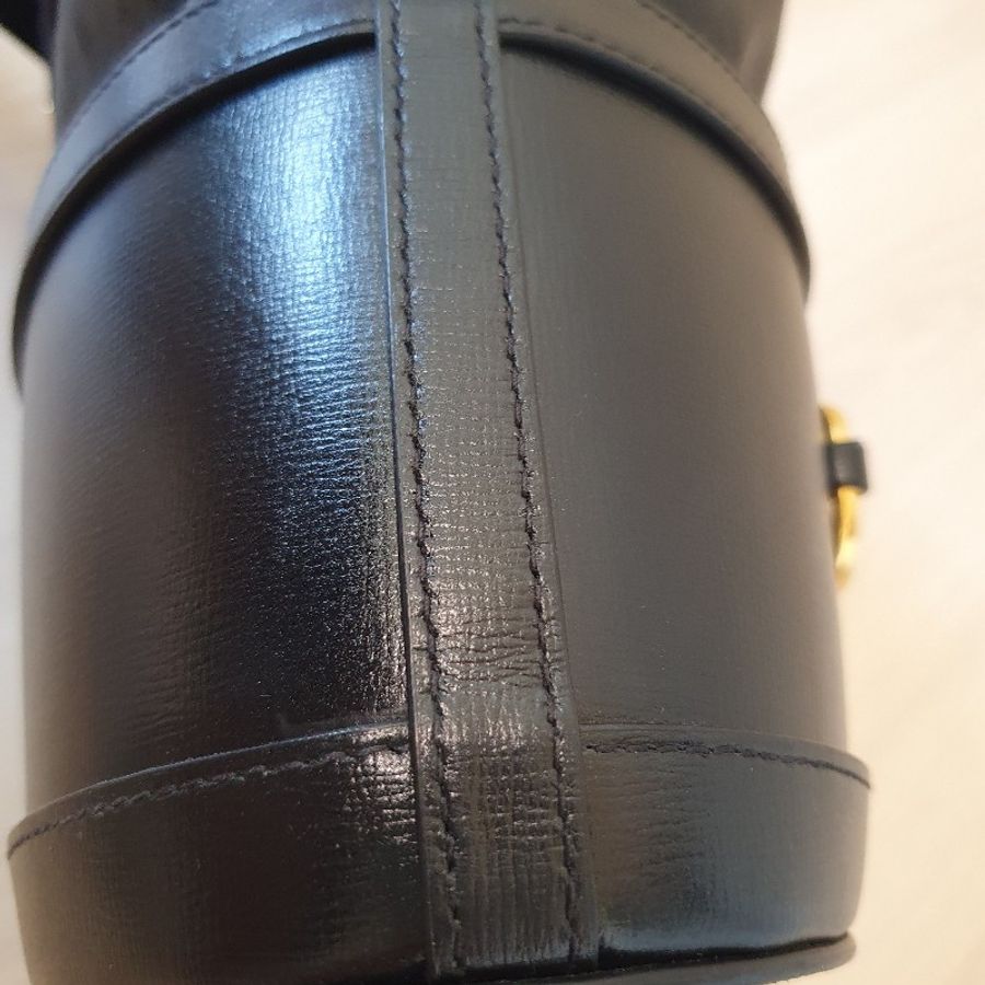 Gucci 1955 bucket bag 馬銜扣水桶包 黑色牛皮 楊冪同款-12
