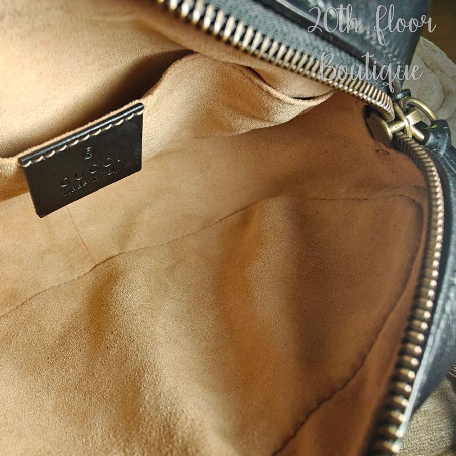 Gucci marmont 馬夢 馬蒙 黑色 相機包 斜揹包 手提包 鍊條包 鏈條包 小包 手袋-22