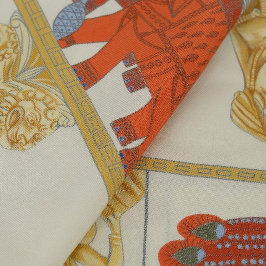 🍂超甜價🌞Hermès 愛馬仕 大方巾 絲巾 披肩 真絲 silk scarf 圍巾-19