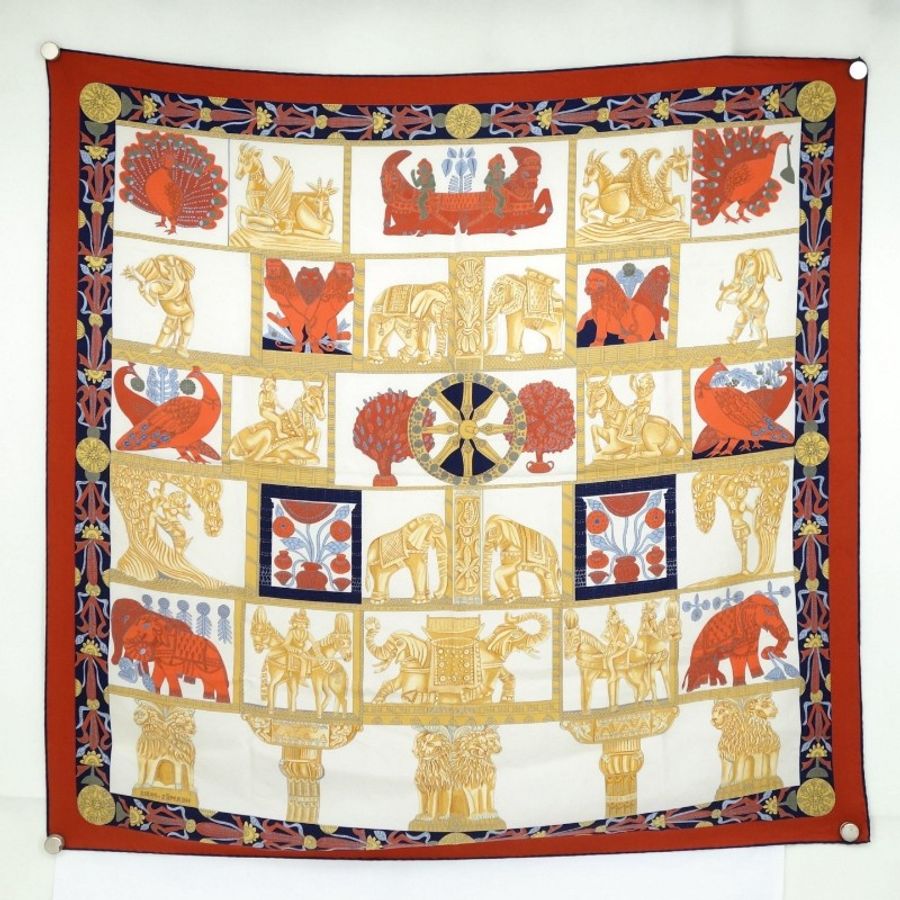 🍂超甜價🌞Hermès 愛馬仕 大方巾 絲巾 披肩 真絲 silk scarf 圍巾-2