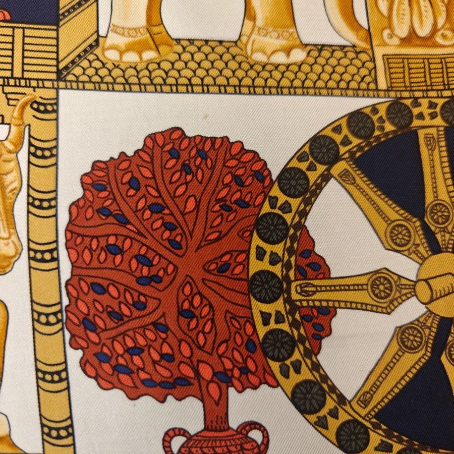 🍂超甜價🌞Hermès 愛馬仕 大方巾 絲巾 披肩 真絲 silk scarf 圍巾-13