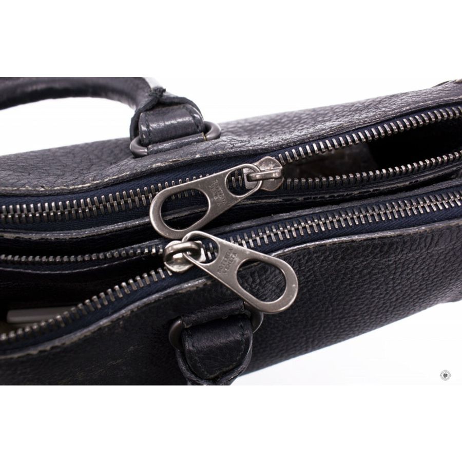 Bottega Veneta Vintage Briefcase Black Lambskin Briefcases-18
