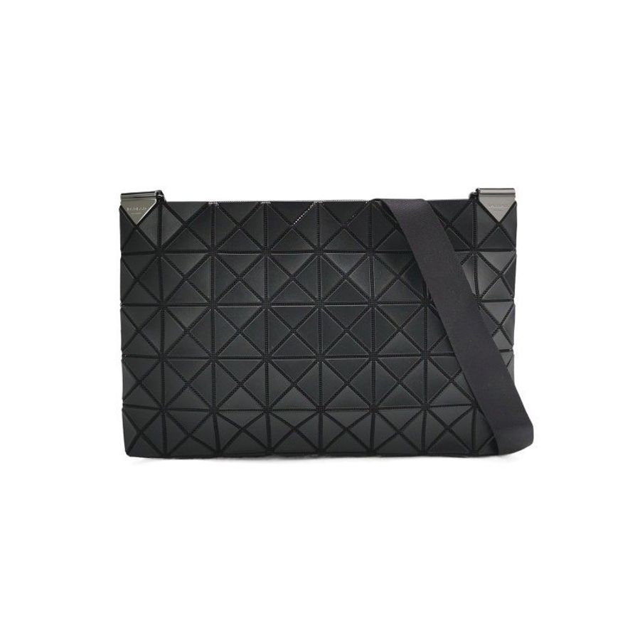 Issey Miyake 三宅一生Prism小三角片拼接黑色 單肩包 / 斜背包-5