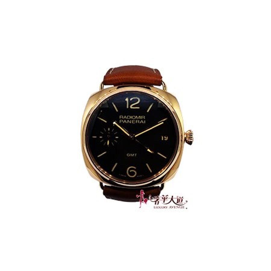 PANERAI 沛納海 RADIOMIR GMT 3D 47MM玫瑰金手上鍊腕錶 PAM00421-0