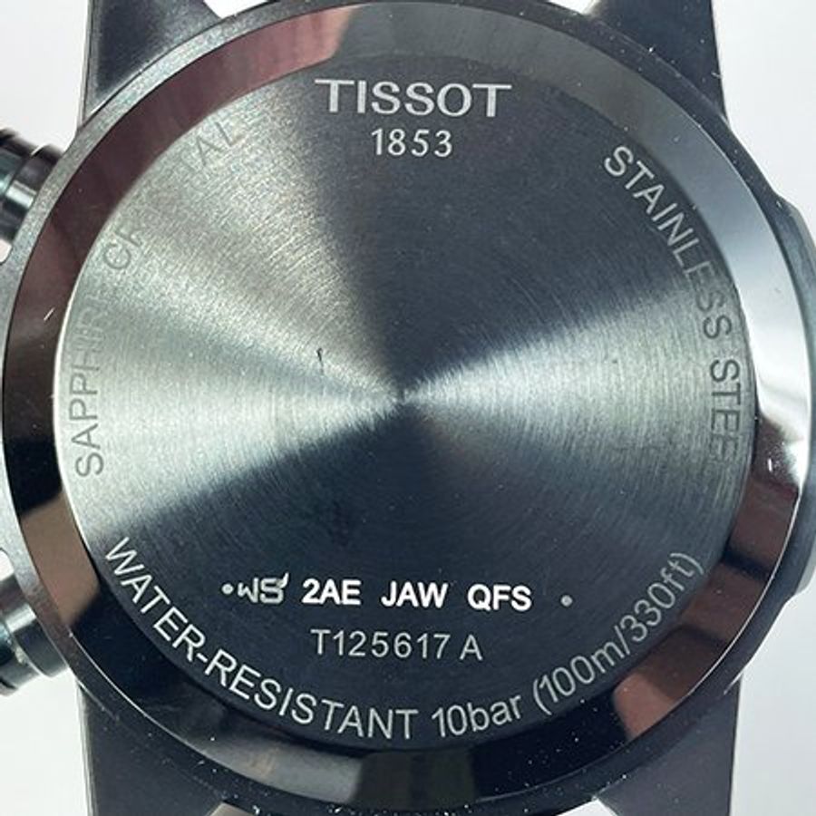 TISSOT T-SPORT系列 SUPERSPORT CHRONO黑面計時石英腕錶 45MM-4