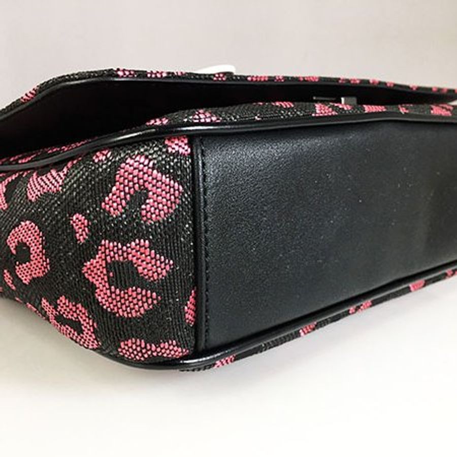 Vivienne westwood Avon woven 黑色粉豹紋錬帶二用包-3