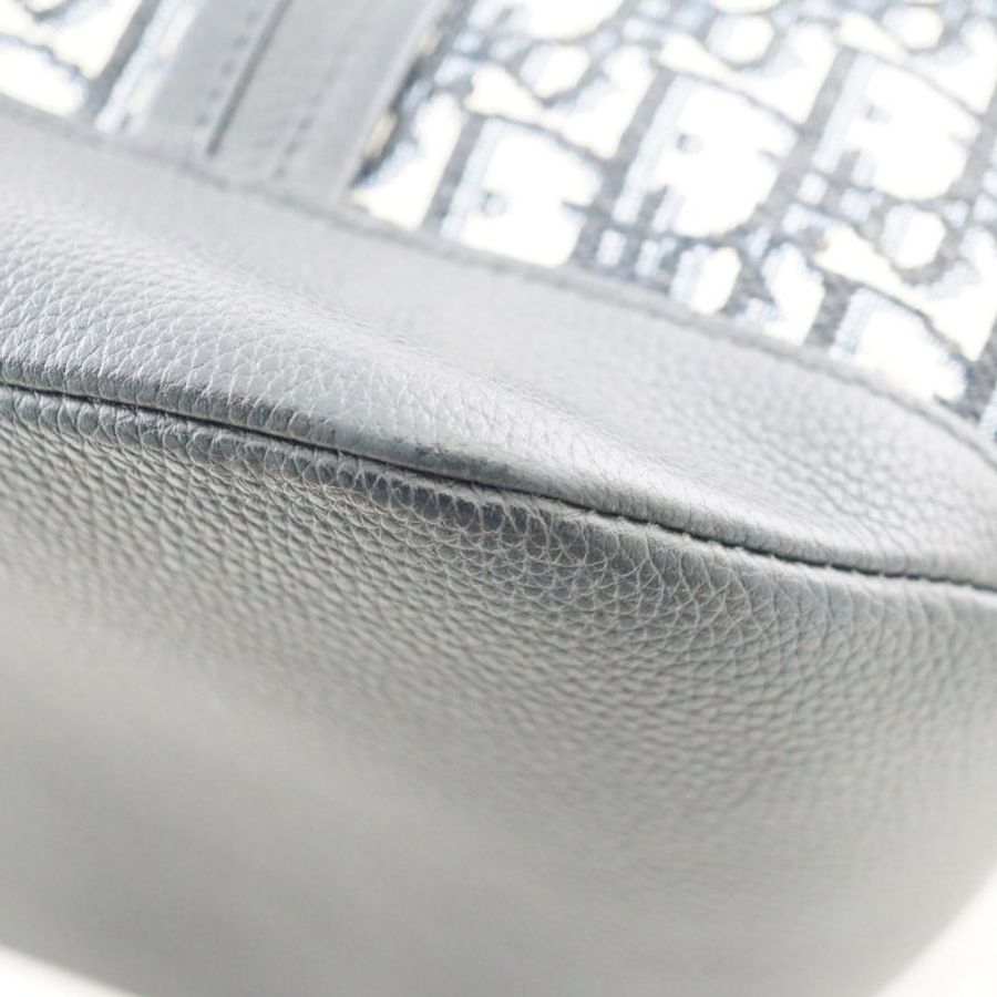 Christian Dior Voyage Convertible 深藍色中性刺繡手提包 肩背包 斜背包-11