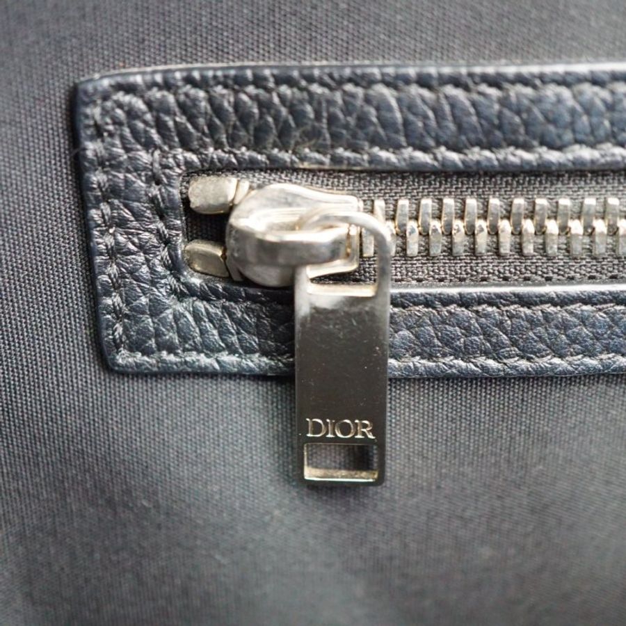 Christian Dior Voyage Convertible 深藍色中性刺繡手提包 肩背包 斜背包-19
