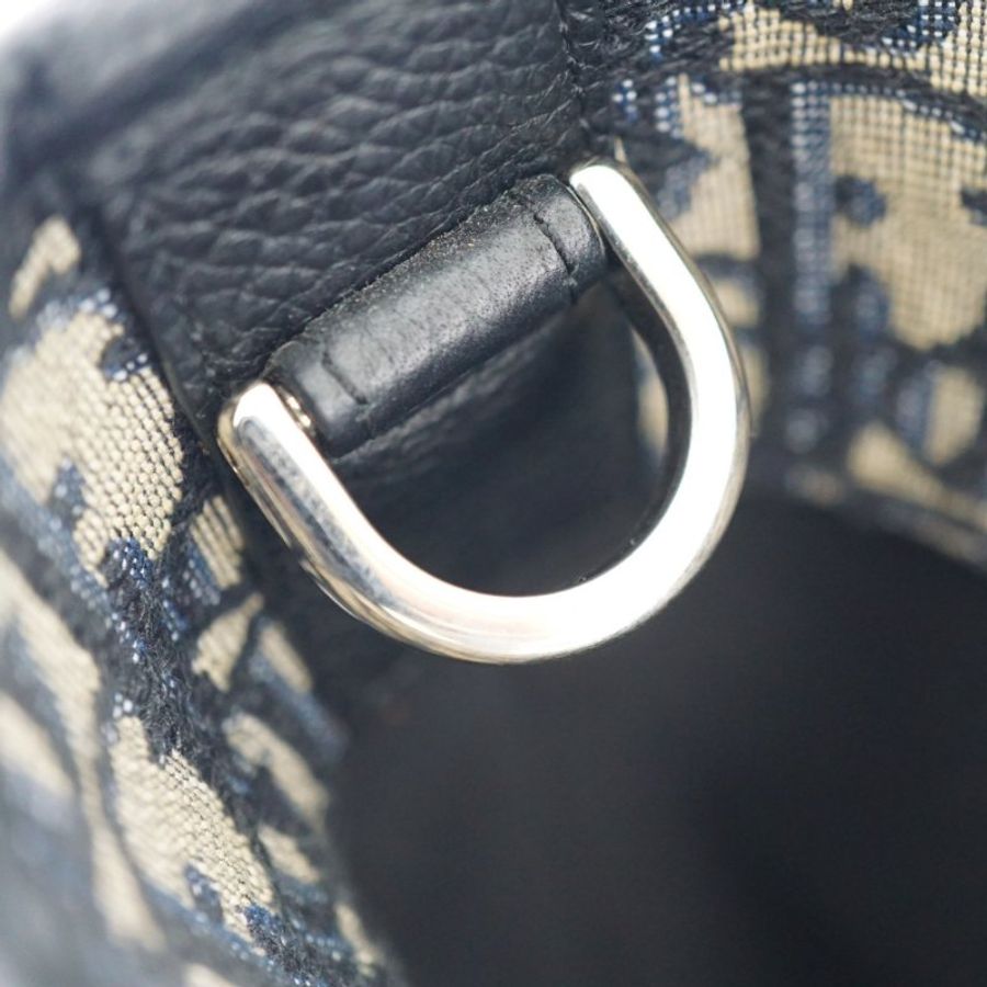 Christian Dior Voyage Convertible 深藍色中性刺繡手提包 肩背包 斜背包-20