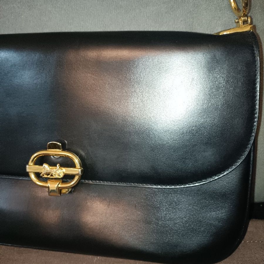 CELINE 肩背牛皮手拿包肩揹包 金屬馬車-31