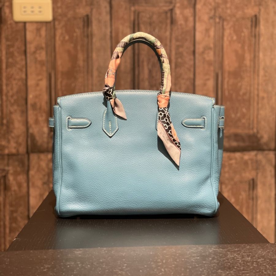 愛馬仕 30 Hermes Birkin  CC63杏綠色 Vert Amande-9