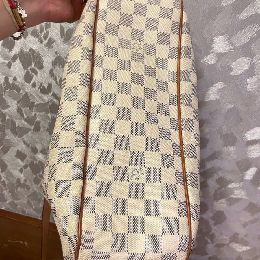LOUIS VUITTON 路易威登 肩背包 格紋Damier Azur Damier Siracusa PM 白色-7