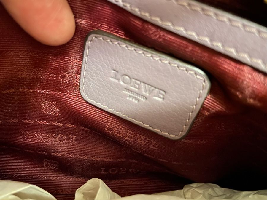 西班牙品牌【LOEWE】Heritage紫色💜 手提包 肩背包(全新)-8