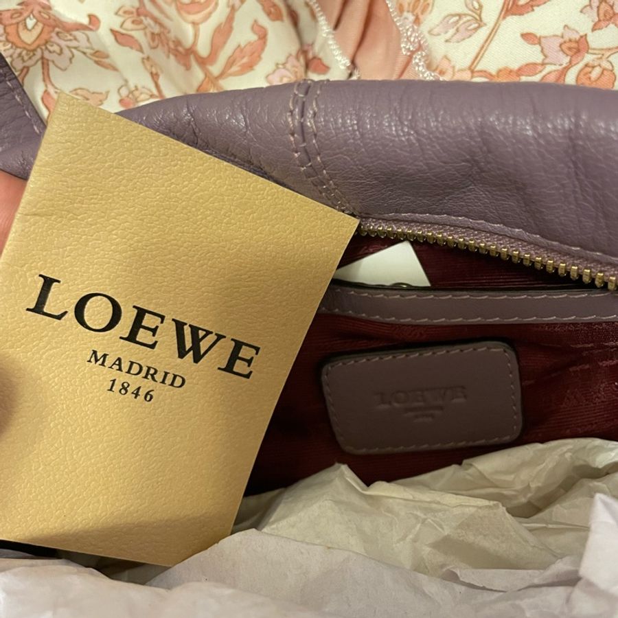 西班牙品牌【LOEWE】Heritage紫色💜 手提包 肩背包(全新)-9