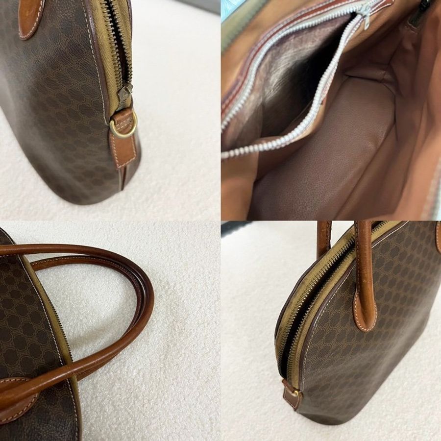 CELINE 中古老花貝殼包|復古|日本購入-6