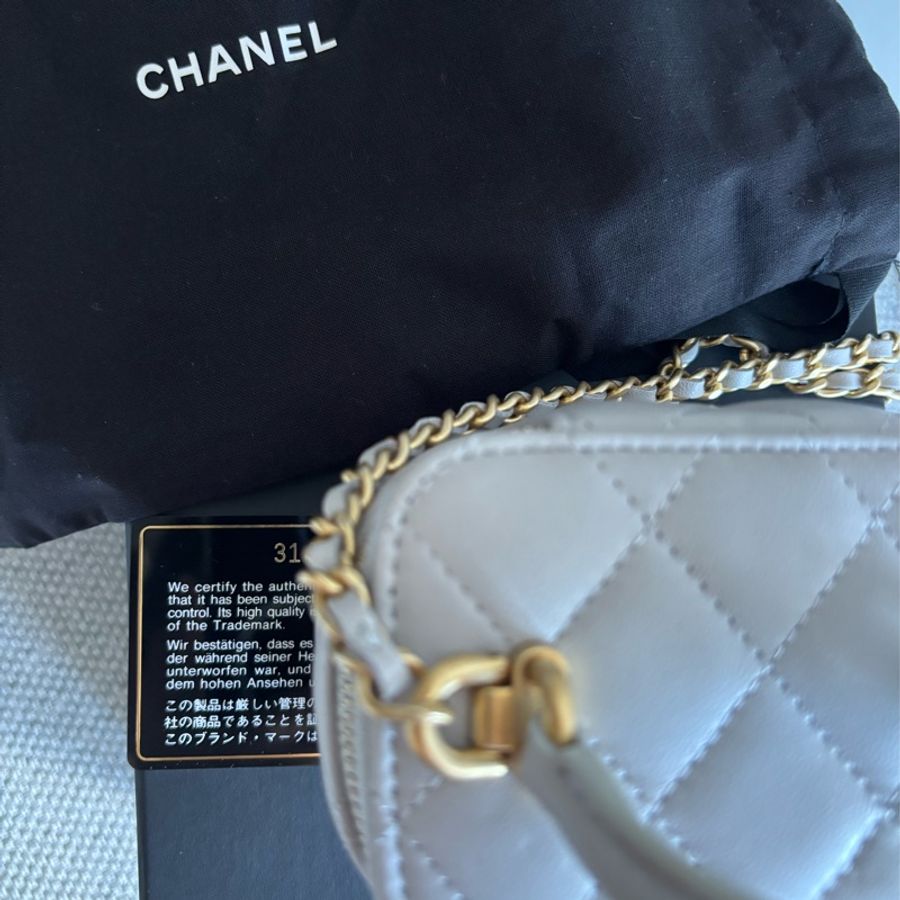 Chanel 提把款 小方盒-13