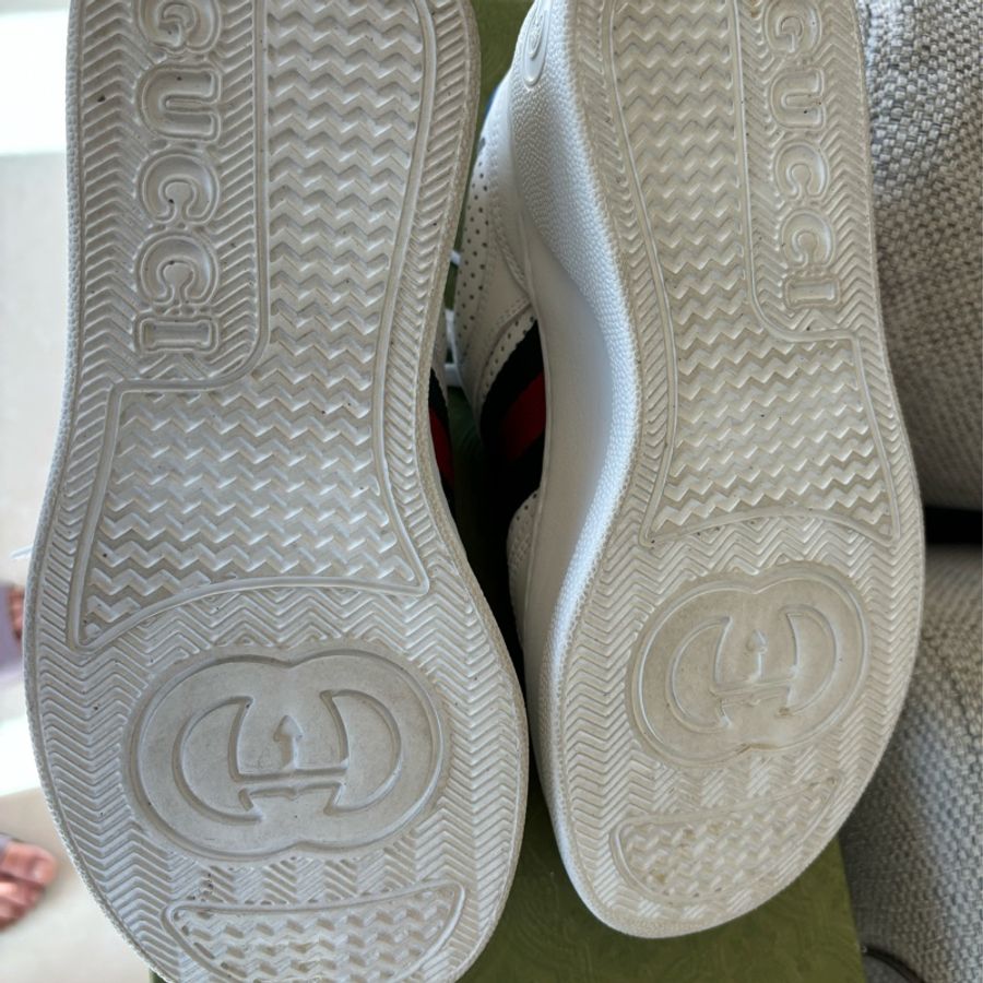 GUCCI 條紋配色經典小白鞋-15