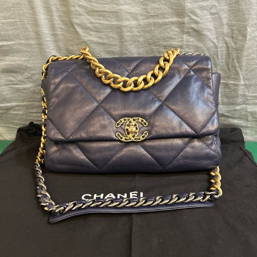 Chanel 19 Bag / 深藍.中號-0