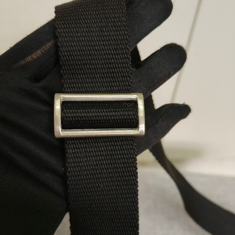 【🐍蛇吧拉系】🧧新春甜甜價至2/3🧧㊣✨PRADA✨普拉達 黑色 輕量 帆布 皮革 單釦 掀蓋式 郵差包 肩背包 斜背包 /二手包/二手精品/保證正品🌳二手樹屋🌳-29
