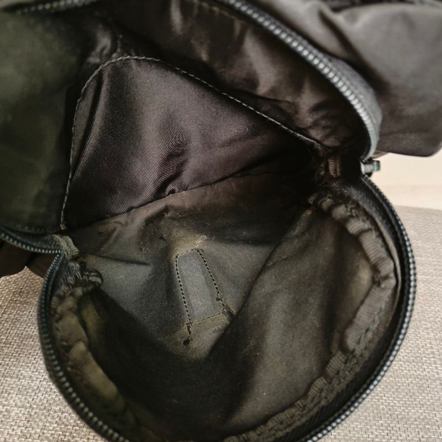 【🐍蛇吧拉系】🧧新春甜甜價至2/3🧧㊣✨PRADA✨普拉達 黑色 輕量 帆布 皮革 單釦 掀蓋式 郵差包 肩背包 斜背包 /二手包/二手精品/保證正品🌳二手樹屋🌳-36