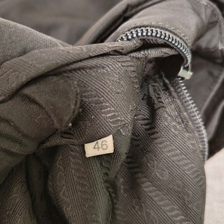 【🐍蛇吧拉系】🧧新春甜甜價至2/3🧧㊣✨PRADA✨普拉達 黑色 輕量 帆布 皮革 單釦 掀蓋式 郵差包 肩背包 斜背包 /二手包/二手精品/保證正品🌳二手樹屋🌳-43