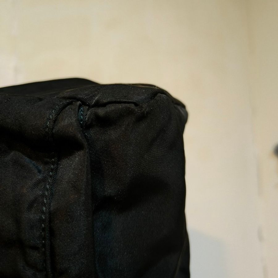 【🐍蛇吧拉系】🧧新春甜甜價至2/3🧧㊣✨PRADA✨普拉達 黑色 輕量 帆布 皮革 單釦 掀蓋式 郵差包 肩背包 斜背包 /二手包/二手精品/保證正品🌳二手樹屋🌳-16
