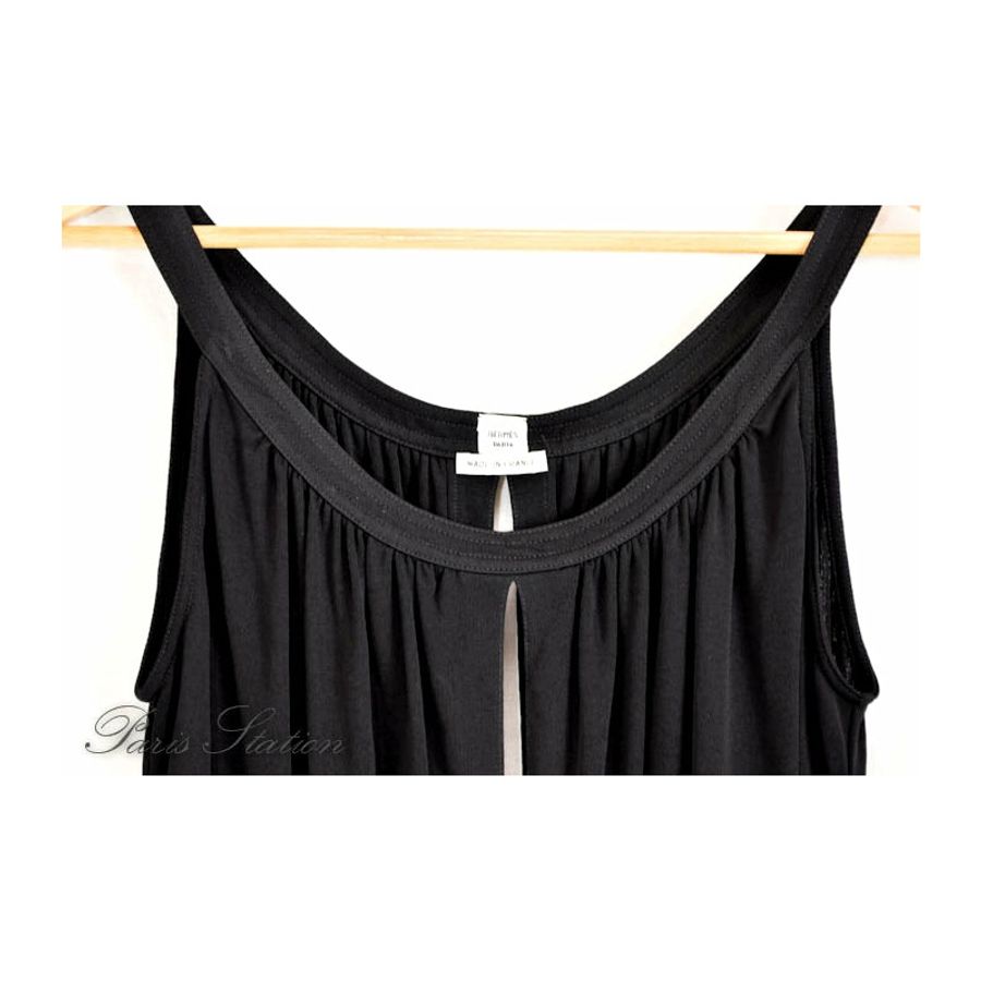 Hermes Black Tank Top Shirt Size 40-7