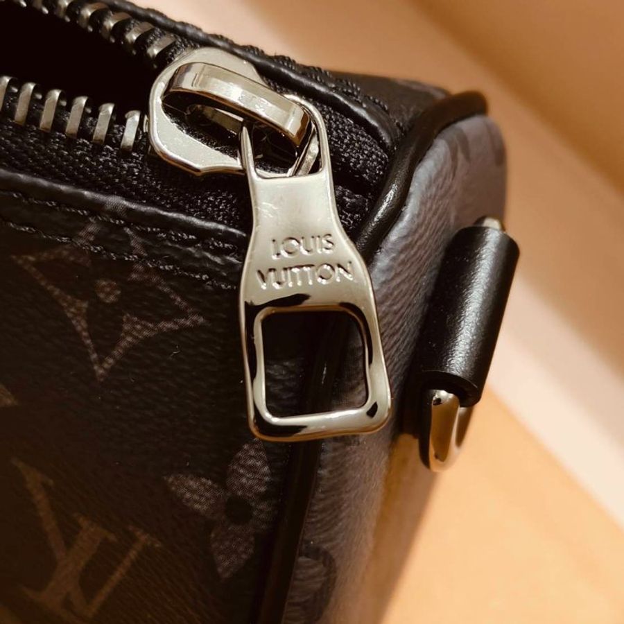 【絕版全新】LOUIS VUITTON 黑色老花 M45947 KEEPALL XS 手提斜背-5