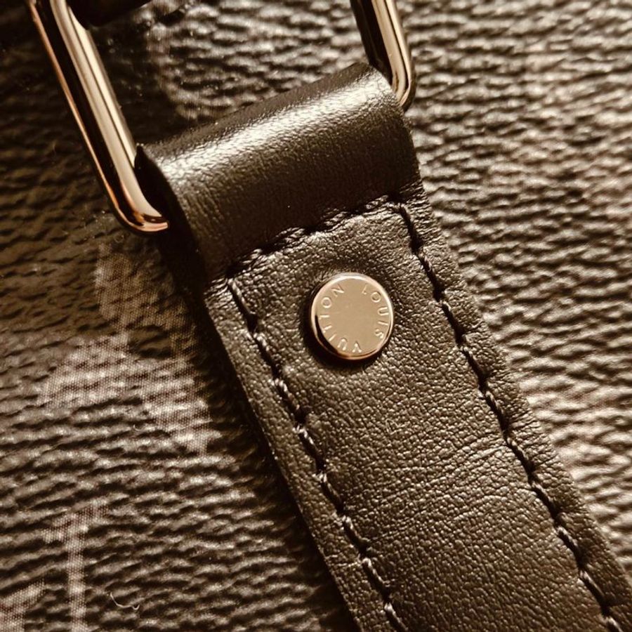 【絕版全新】LOUIS VUITTON 黑色老花 M45947 KEEPALL XS 手提斜背-6